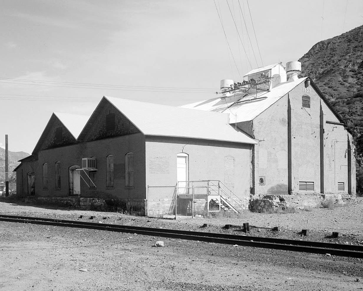 Historic Photo : Arizona Copper Company, Smelter Power House, West of Frisco Street, Clifton, Greenlee County, AZ 1 Photograph
