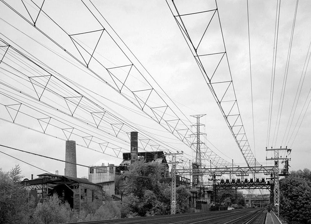 Historic Photo : New York, New Haven & Hartford Railroad, Cos Cob Power Plant, Sound Shore Drive, Greenwich, Fairfield County, CT 9 Photograph
