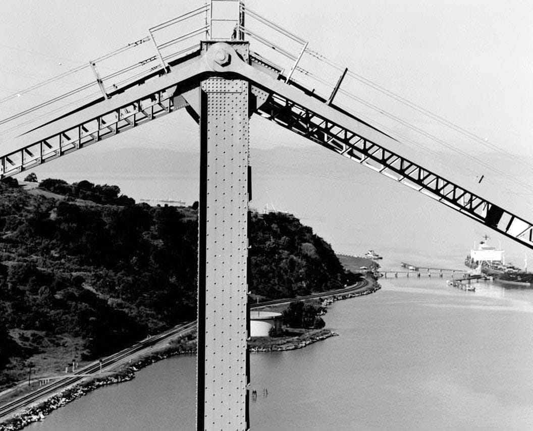 Historic Photo : Carquinez Bridge, Spanning Carquinez Strait at Interstate 80, Vallejo, Solano County, CA 24 Photograph