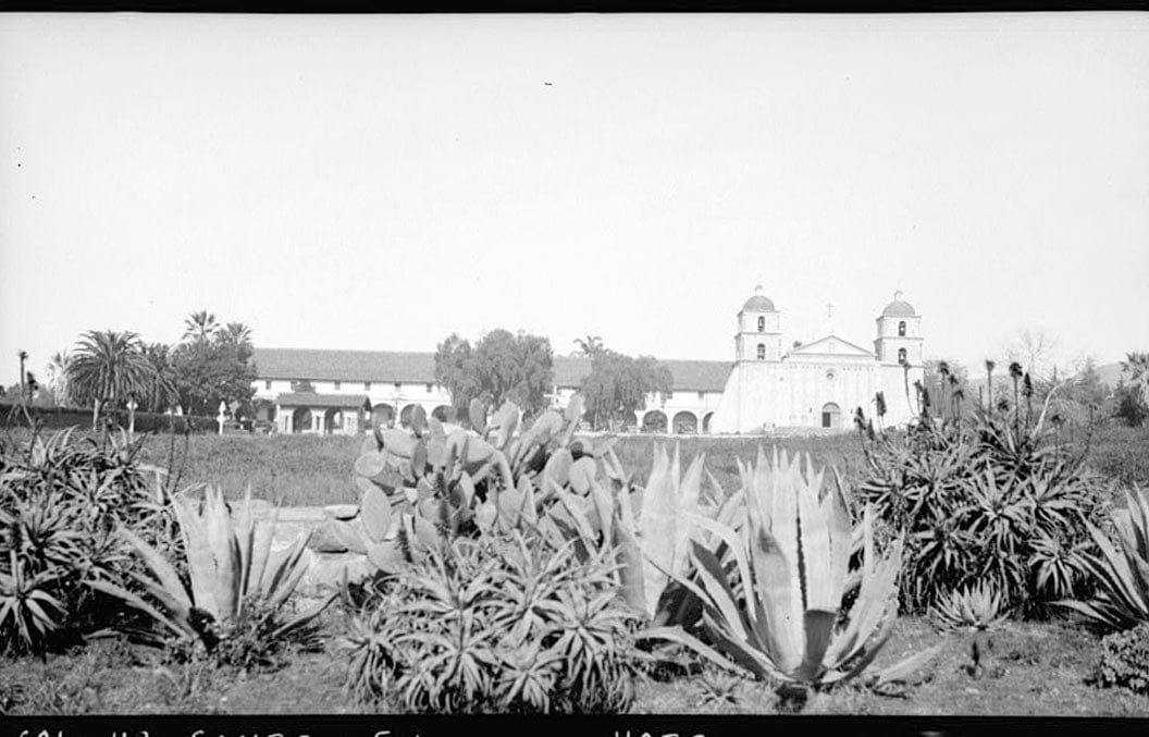 Historic Photo : Mission Santa Barbara, 2201 Laguna Street, Santa Barbara, Santa Barbara County, CA 2 Photograph