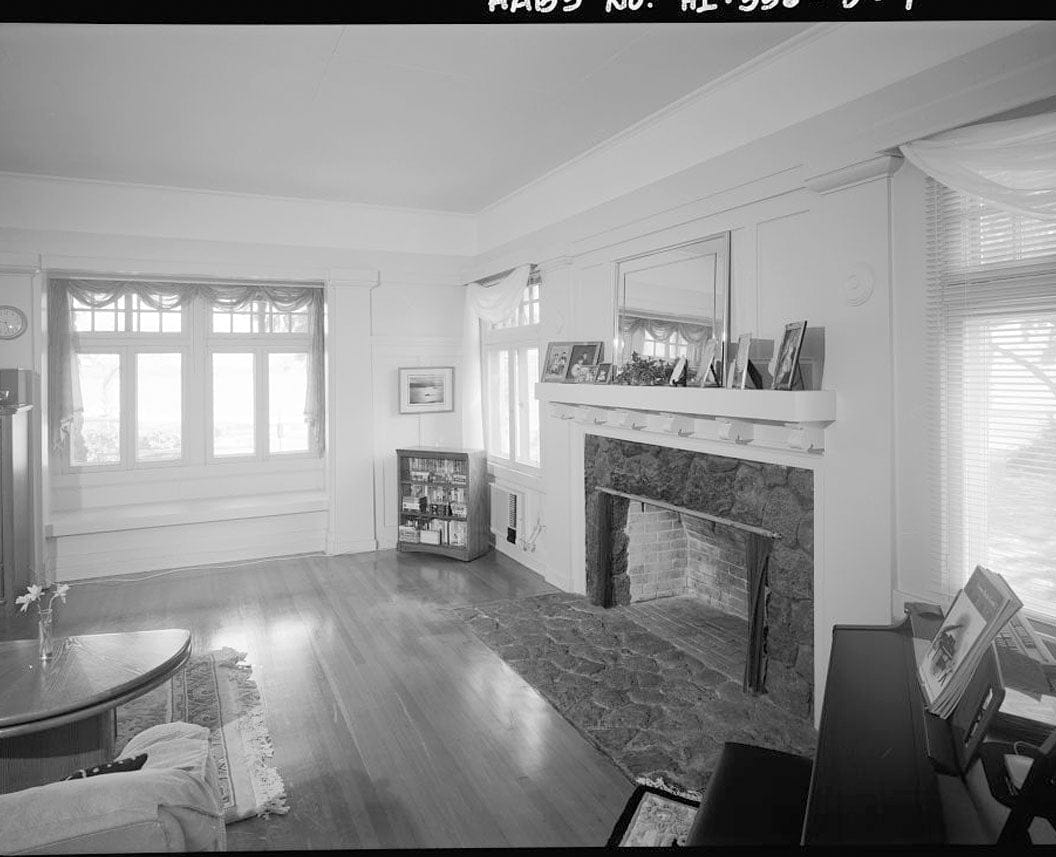 Historic Photo : U.S. Naval Base, Pearl Harbor, Naval Housing Area Hospital Point, Commanding Officer's Quarters, 6-8 First Street, Pearl City, Honolulu County, HI 3 Photograph