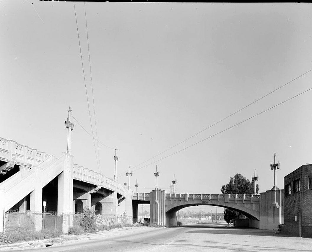 Historic Photo : Fourth Street Viaduct, Spanning Los Angeles River, Los Angeles, Los Angeles County, CA 3 Photograph