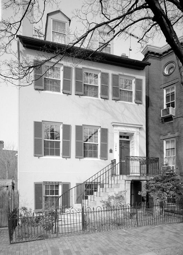 Historic Photo : Brown House, 1404 Thirty-fifth Street Northwest, Washington, District of Columbia, DC 1 Photograph