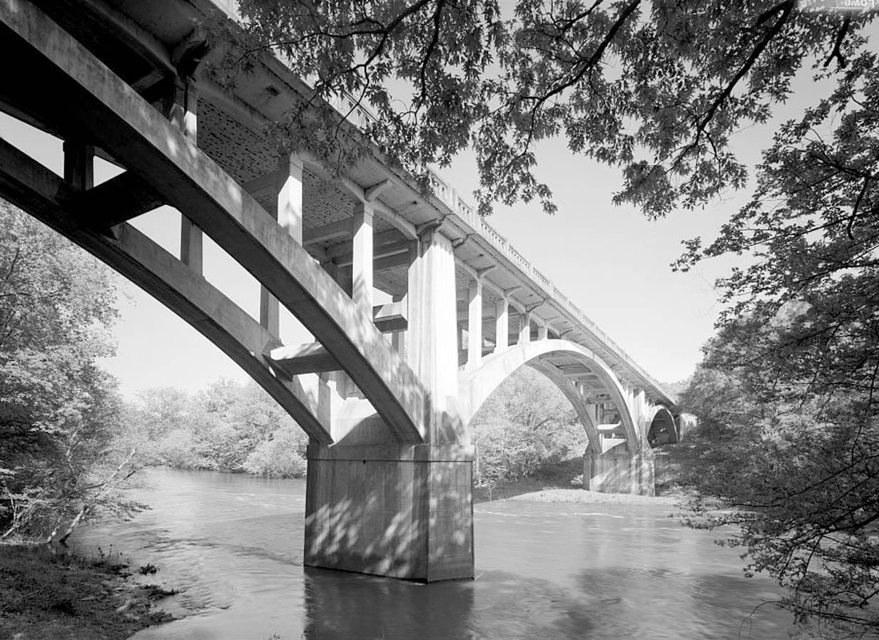 Historic Photo : Fourche Lafave Bridge, Spanning Fourche Lafave River at State Highway 7, Nimrod, Perry County, AR 3 Photograph