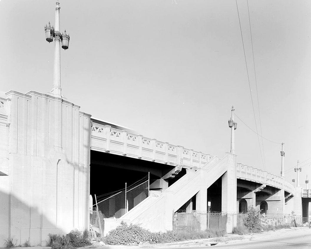 Historic Photo : Fourth Street Viaduct, Spanning Los Angeles River, Los Angeles, Los Angeles County, CA 1 Photograph