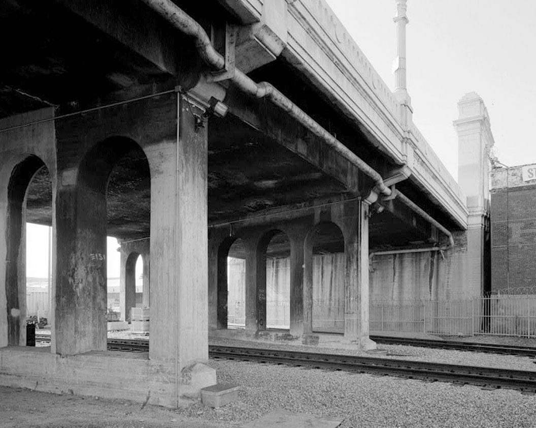 Historic Photo : First Street Bridge, Spanning Los Angeles River at First Street, Los Angeles, Los Angeles County, CA 2 Photograph