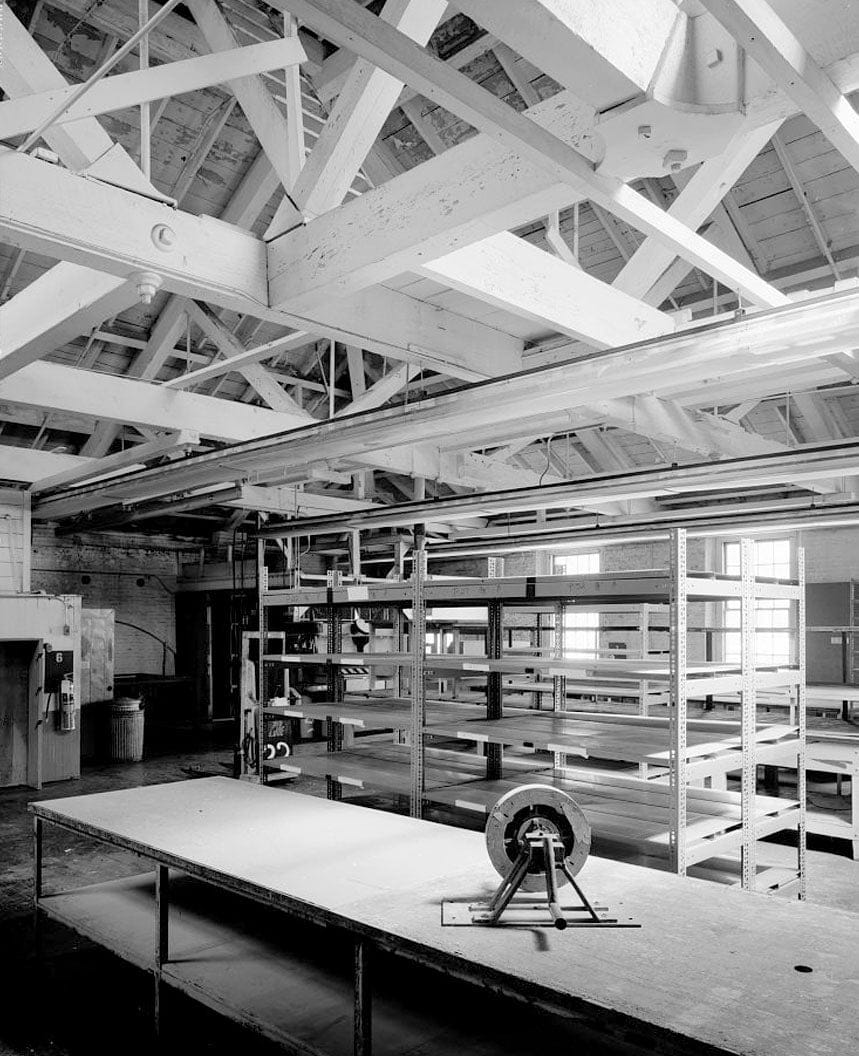 Historic Photo : Mare Island Naval Shipyard, Rubber Shop, California Avenue, west side across from Dry Dock 1 near Ninth Street, Vallejo, Solano County, CA 2 Photograph