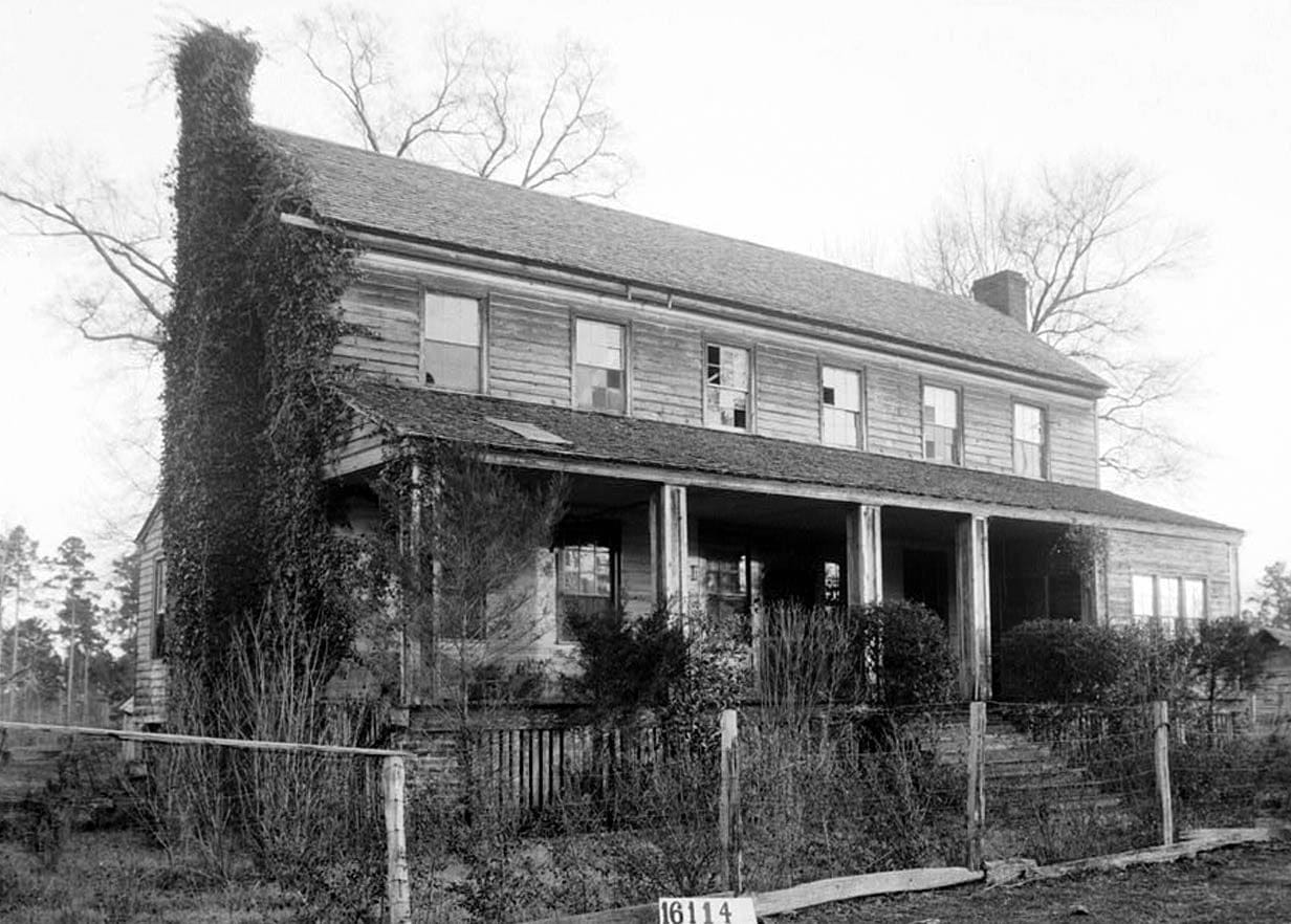 Historic Photo : Judge Ferrell House, Old Federal Road (Chrysler vicinity), Mount Pleasant, Monroe County, AL 1 Photograph