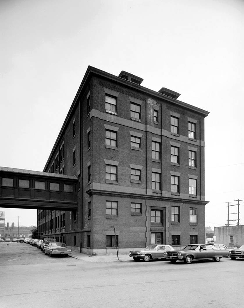 Historic Photo : Pennsylvania Railroad Improvements, Pennsylvania Railroad Office Building, French Street at Christiana River, Wilmington, New Castle County, DE 1 Photograph