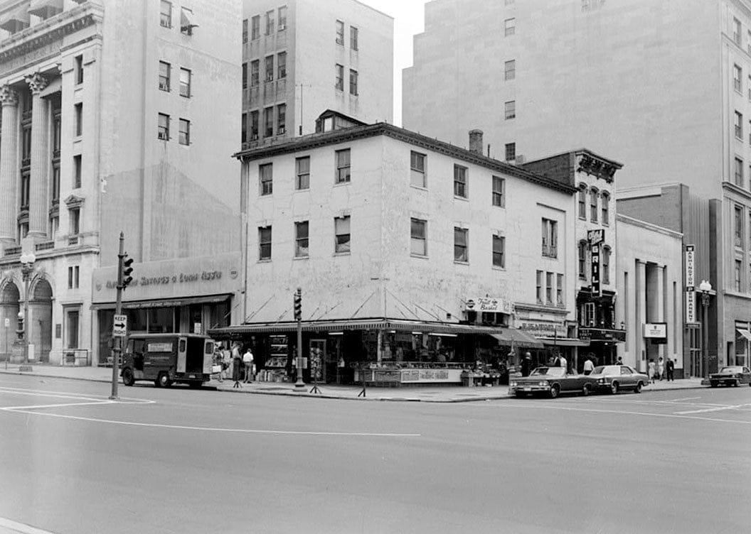 Historic Photo : Rhodes Tavern, 601-603 Fifteenth Street & 1431 F Street Northwest, Washington, District of Columbia, DC 1 Photograph