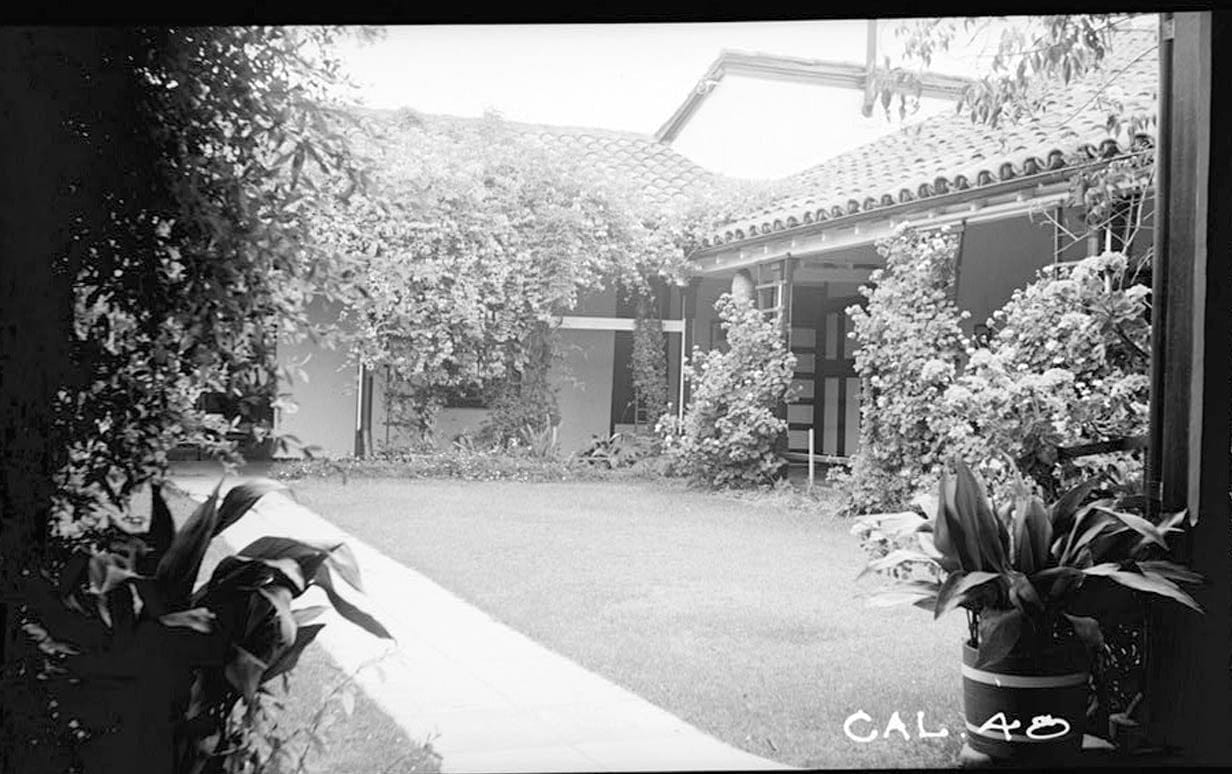 Historic Photo : Casa del Rancho Santa Margarita y Los Flores, U.S. Highway 101, Oceanside, San Diego County, CA 2 Photograph