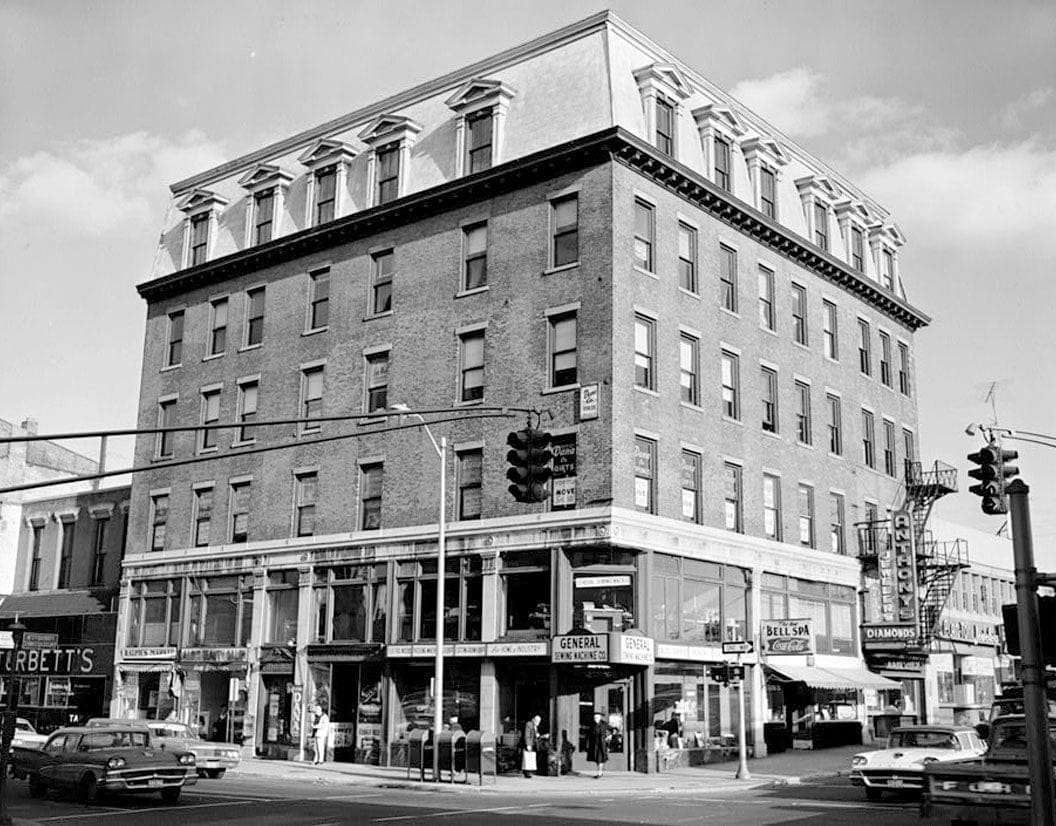 Historic Photo : First Telephone Exchange Building, 741 Chapel Street, New Haven, New Haven County, CT 1 Photograph