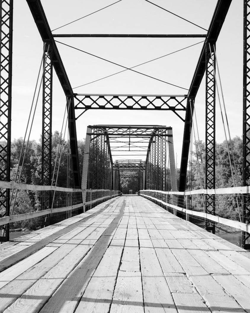 Historic Photo : Boyleston Bridge, Spanning Skunk River, Lowell, Henry County, IA 16 Photograph