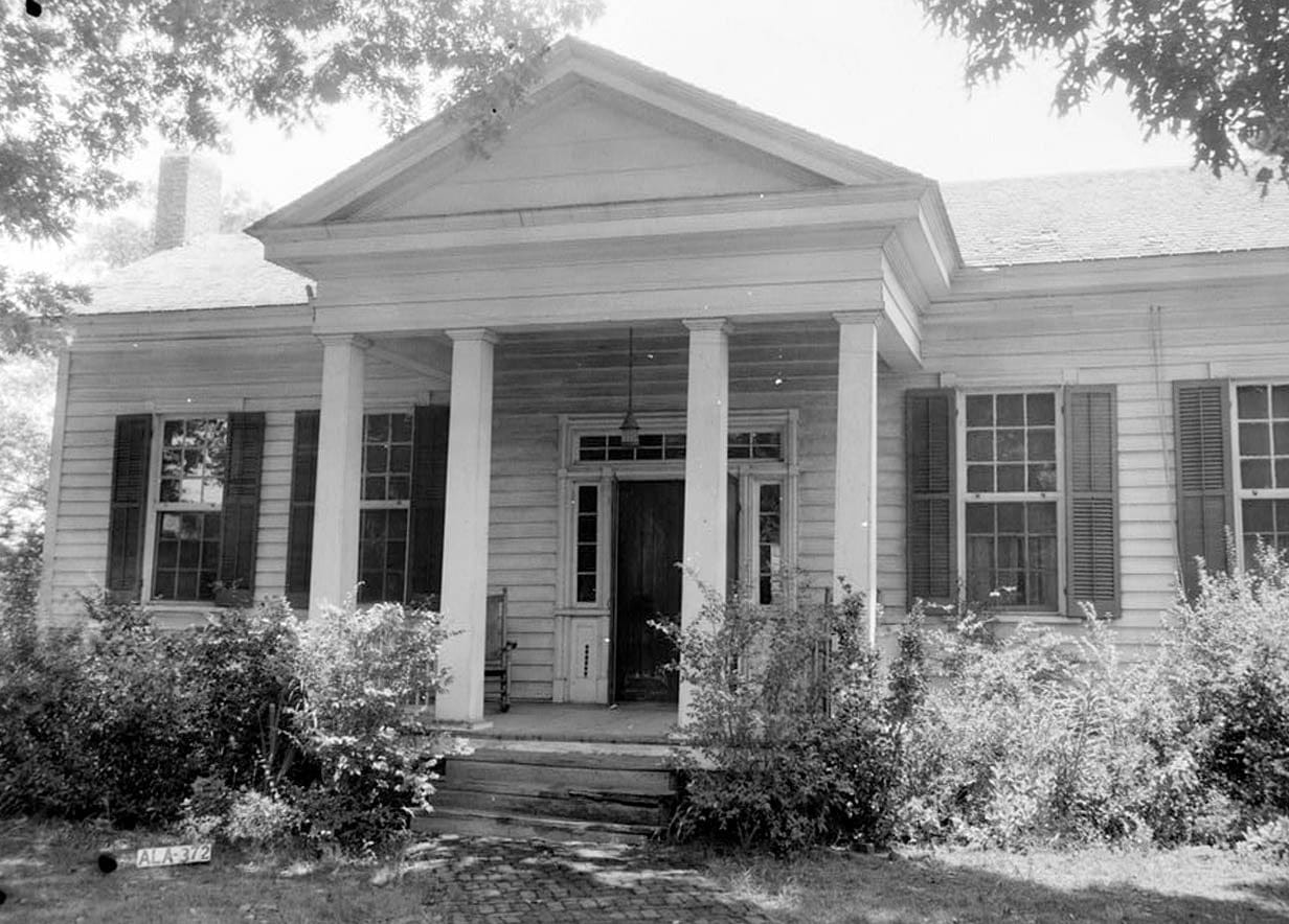 Historic Photo : Edmund Winston Pettus House, State Road 17, Carrollton, Pickens County, AL 1 Photograph