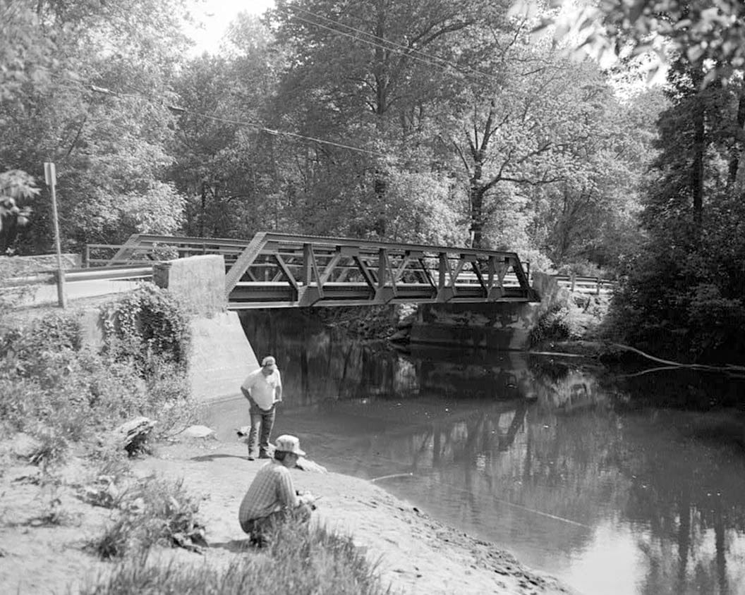 Historic Photo : Thompson's Station Bridge, Spanning White Clay Creek on Chambers Rock Road (N329), Newark, New Castle County, DE 4 Photograph