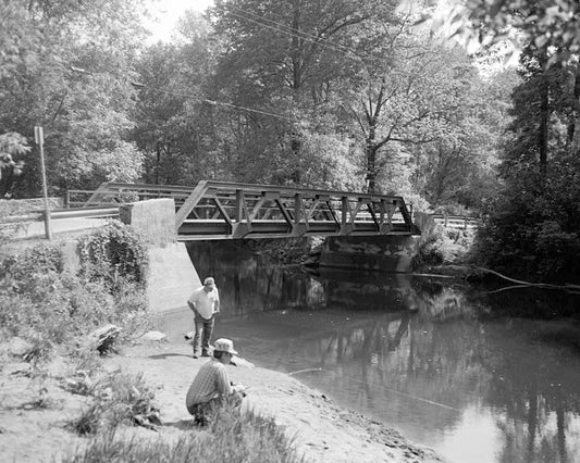 Historic Photo : Thompson's Station Bridge, Spanning White Clay Creek on Chambers Rock Road (N329), Newark, New Castle County, DE 4 Photograph
