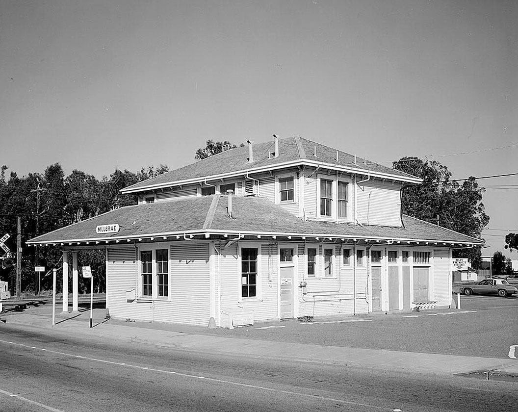 Historic Photo : Southern Pacific Depot, 21 East Millbrae Avenue, Millbrae, San Mateo County, CA 5 Photograph