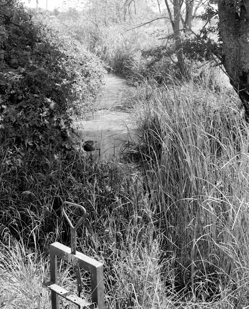 Historic Photo : Natomas Ditch System, Blue Ravine Segment, Juncture of Blue Ravine & Green Valley Roads, Folsom, Sacramento County, CA 2 Photograph