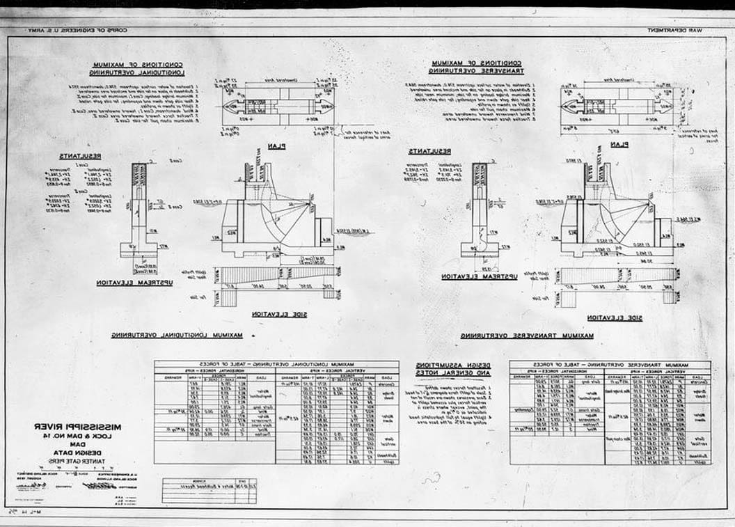 Historic Photo : Mississippi River 9-Foot Channel, Lock & Dam No. 14, Upper Mississippi River, Le Claire, Scott County, IA 23 Photograph