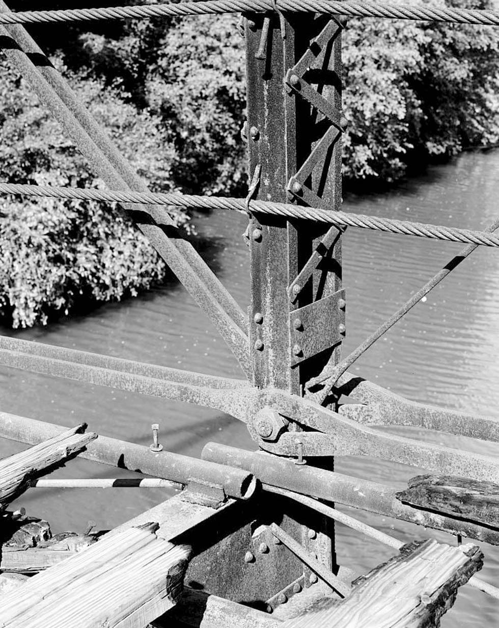 Historic Photo : Old River Bridge, Spanning Saline River at Old Military Road (River Road), Benton, Saline County, AR 4 Photograph