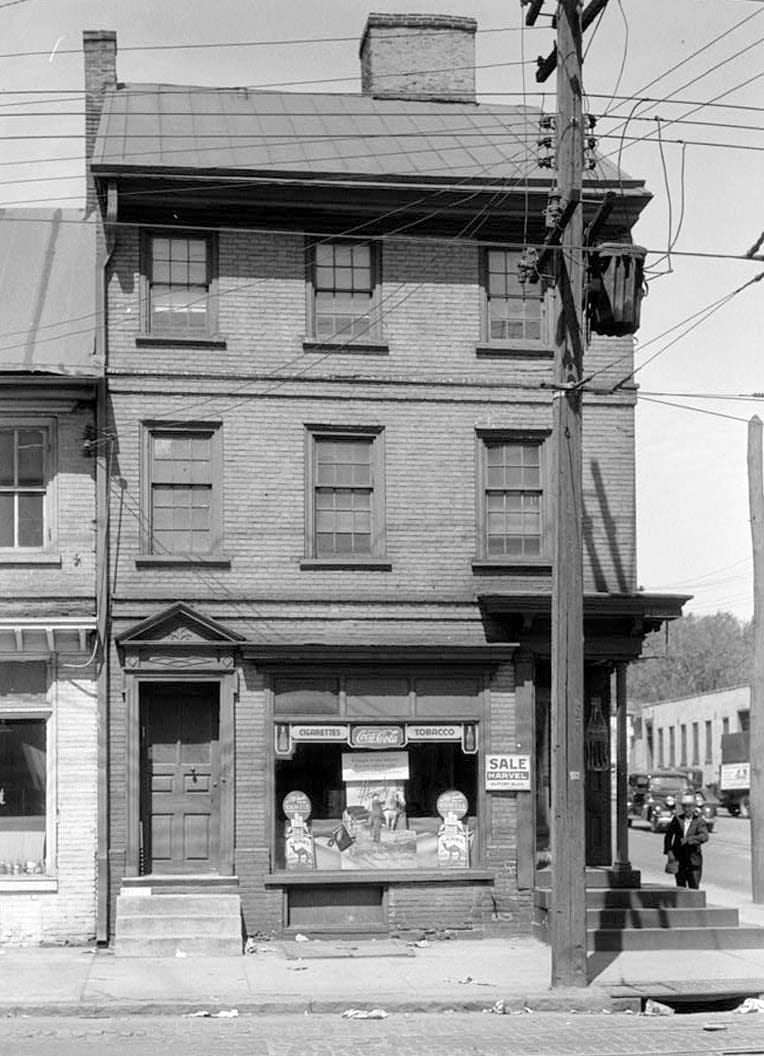 Historic Photo : Captain Thomas Mendenhall House, Front & Walnut Streets, Wilmington, New Castle County, DE 1 Photograph