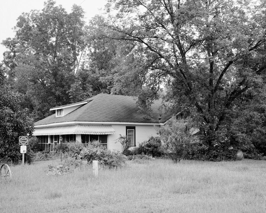 Historic Photo : Jimmy Carter Boyhood Home, Old Plains Highway (Lebanon Cemetery Road), Plains, Sumter County, GA 6 Photograph