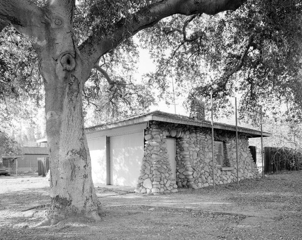 Historic Photo : Pitzer Ranch, Garage, 4353 Towne Avenue, Claremont, Los Angeles County, CA 3 Photograph