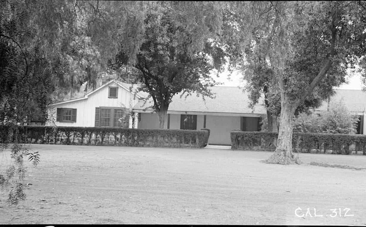 Historic Photo : Casa del Rancho Aguaja de la Centinela, 7634 Midfield Road, Inglewood, Los Angeles County, CA 1 Photograph