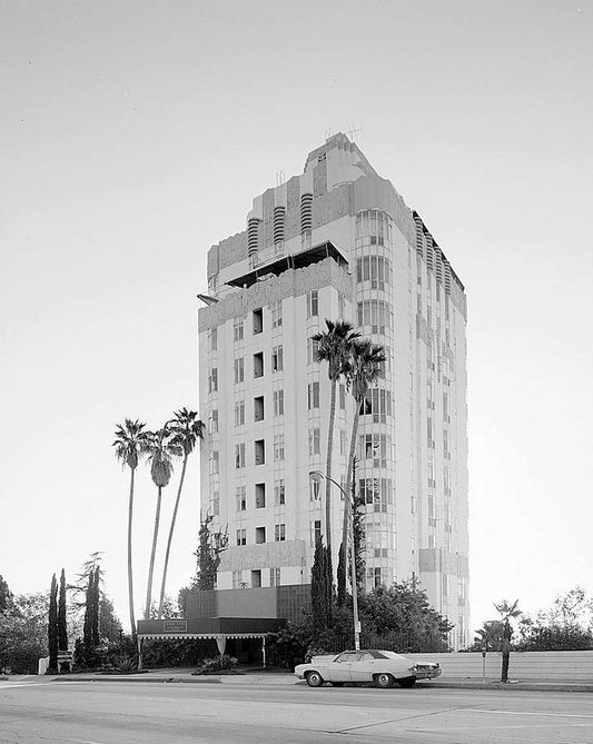 Historic Photo : Sunset Tower Apartments, 8358 Sunset Boulevard, Los Angeles, Los Angeles County, CA 1 Photograph