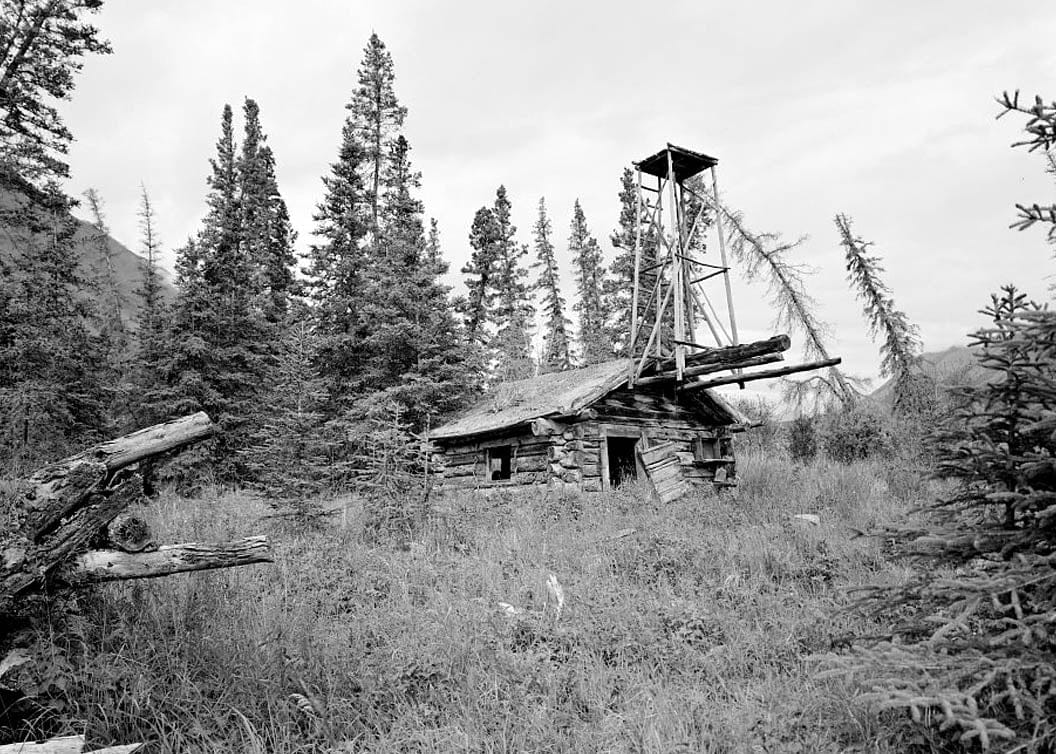Historic Photo : Iditarod Trail Shelter Cabins, Rhon River Shelter Cabin, Nikolai, Yukon-Koyukuk Census Area, AK 3 Photograph