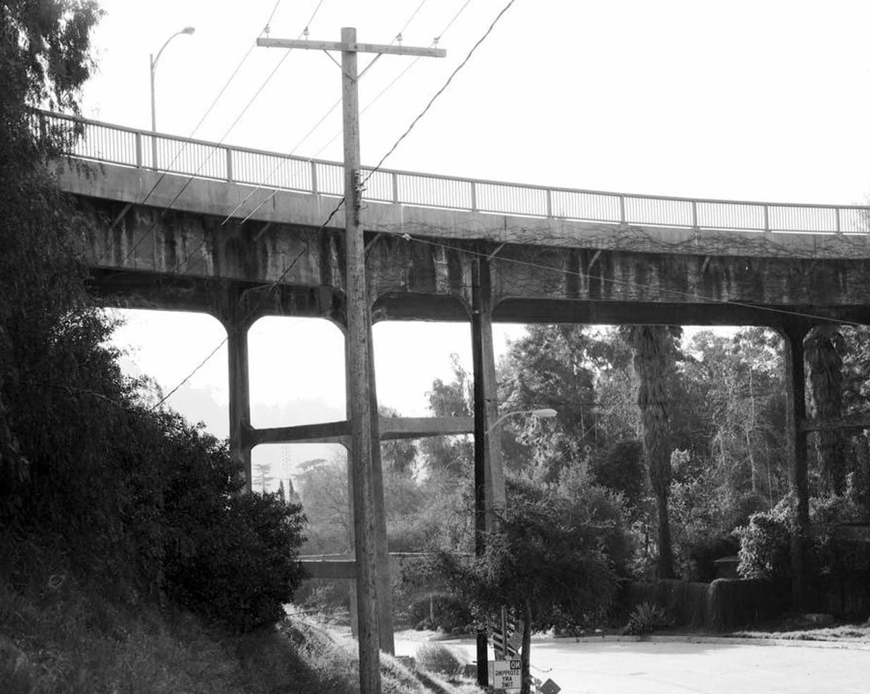 Historic Photo : Prospect Boulevard Bridge, Prospect Boulevard spanning Seco Street, Pasadena, Los Angeles County, CA 4 Photograph