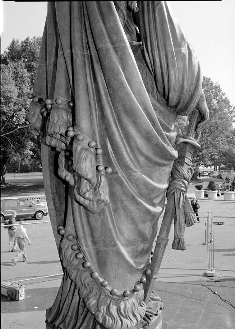 Historic Photo : U.S. Capitol, Statue of Freedom, Intersection of North, South, & East Capitol Streets & Capitol Mall, Washington, District of Columbia, DC 6 Photograph