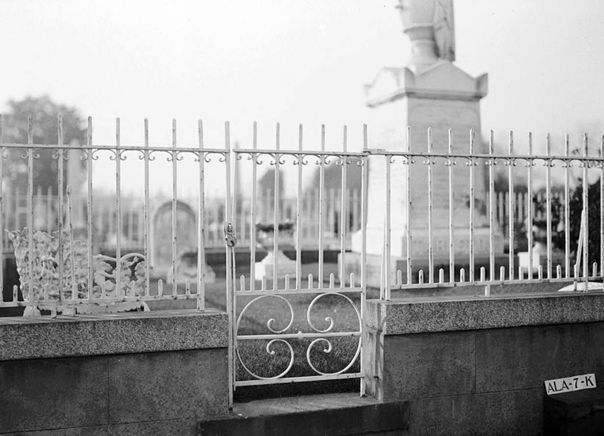 Historic Photo : Magnolia Cemetery (Ironwork), Virginia Street, Mobile, Mobile County, AL 5 Photograph