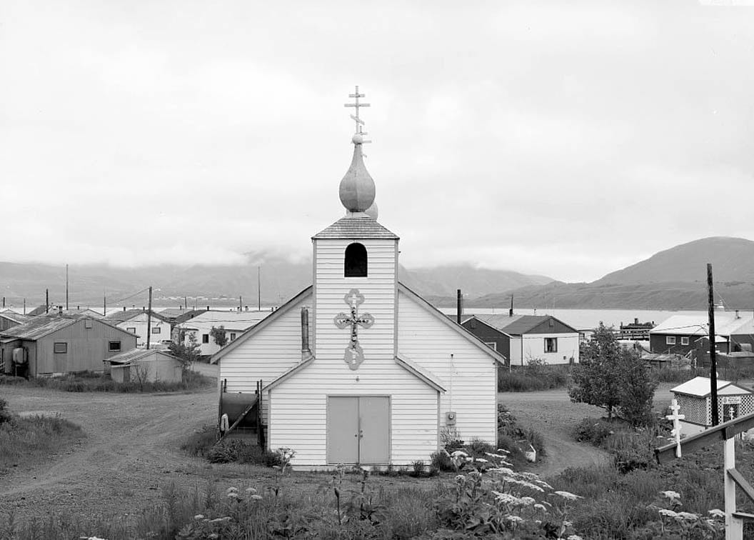 Historic Photo : Three Saints Russian Orthodox Church, Kodiak Island, Old Harbor, Kodiak Island Borough, AK 8 Photograph