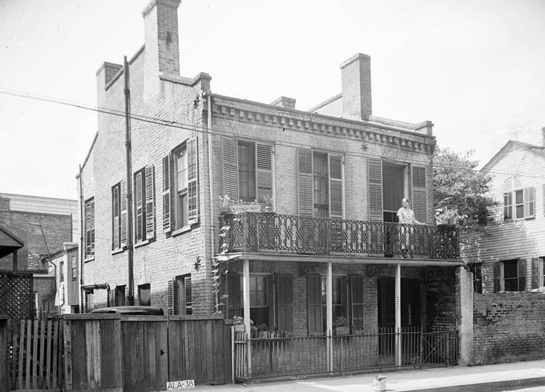 Historic Photo : Rider House, 303 Conti Street, Mobile, Mobile County, AL 1 Photograph
