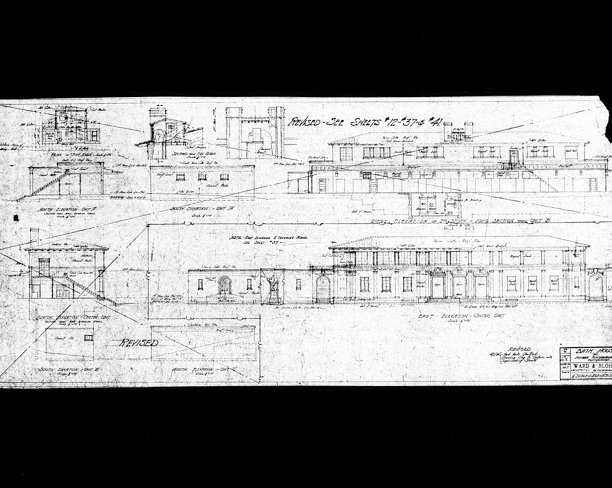 Historic Photo : Fleischhacker Pool & Bath House, Sloat Boulevard & Great Highway, San Francisco, San Francisco County, CA 4 Photograph