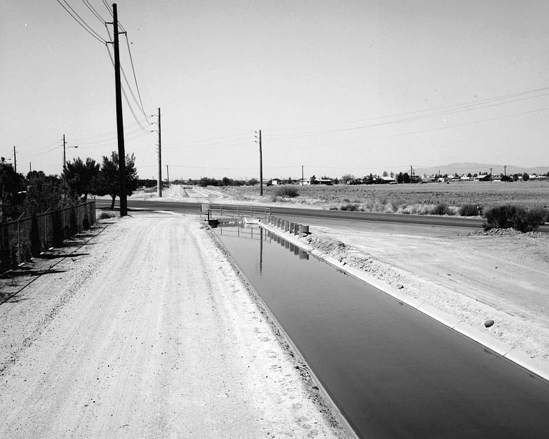 Historic Photo : Highline Canal & Pumping Station, South side of Salt River between Tempe, Phoenix & Mesa, Tempe, Maricopa County, AZ 3 Photograph