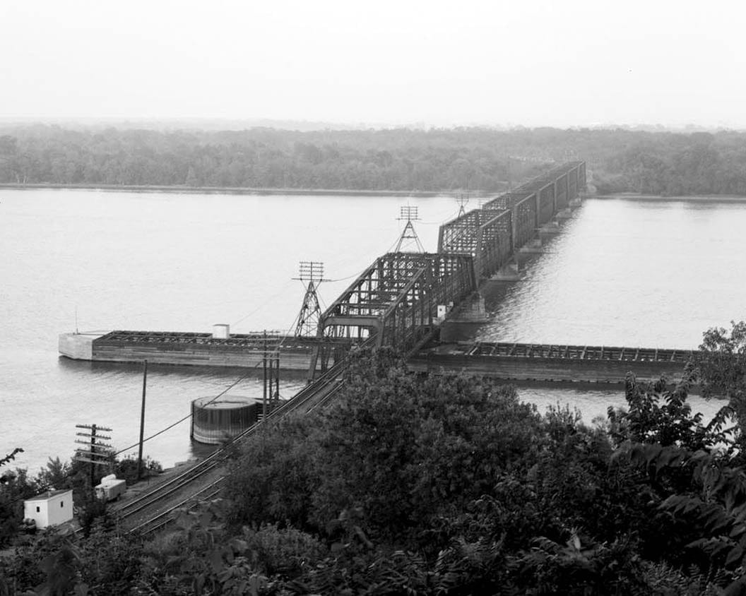 Historic Photo : Burlington Bridge, Burlington, Des Moines County, IA 8 Photograph