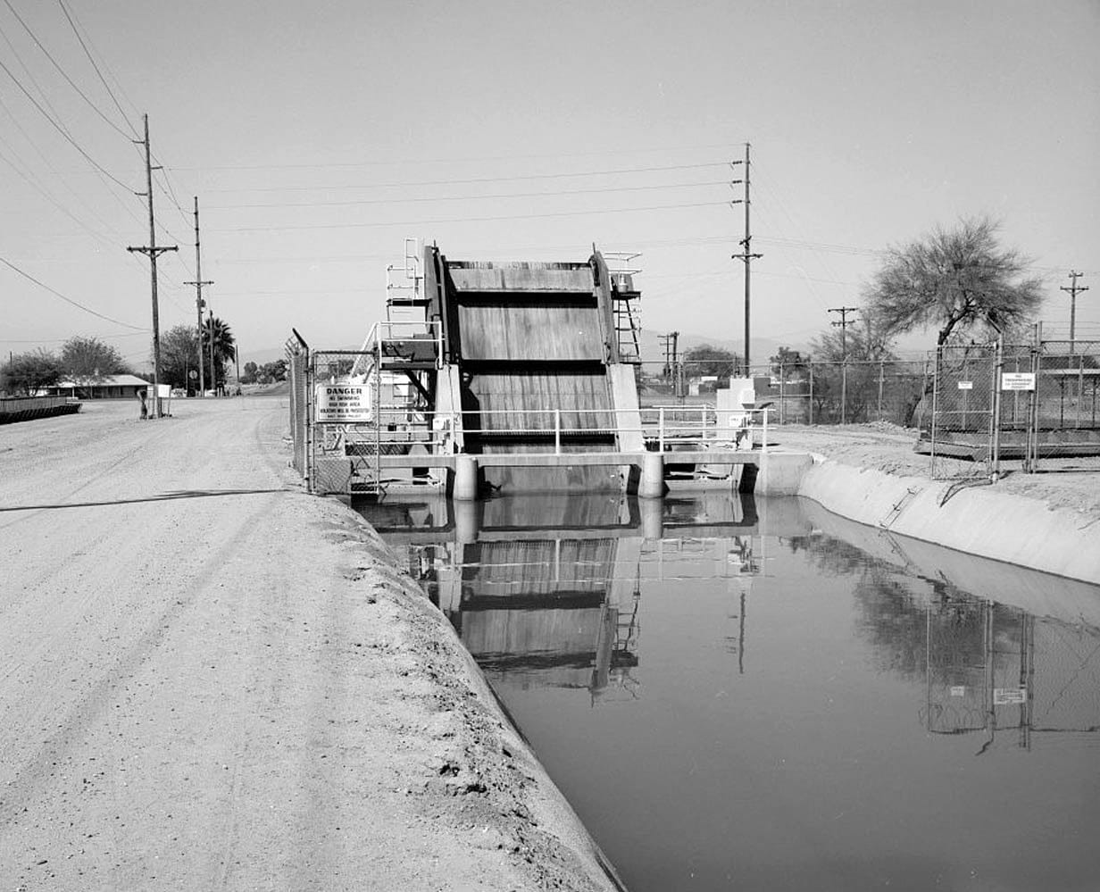Historic Photo : Grand Canal, North side of Salt River, Tempe, Maricopa County, AZ 5 Photograph