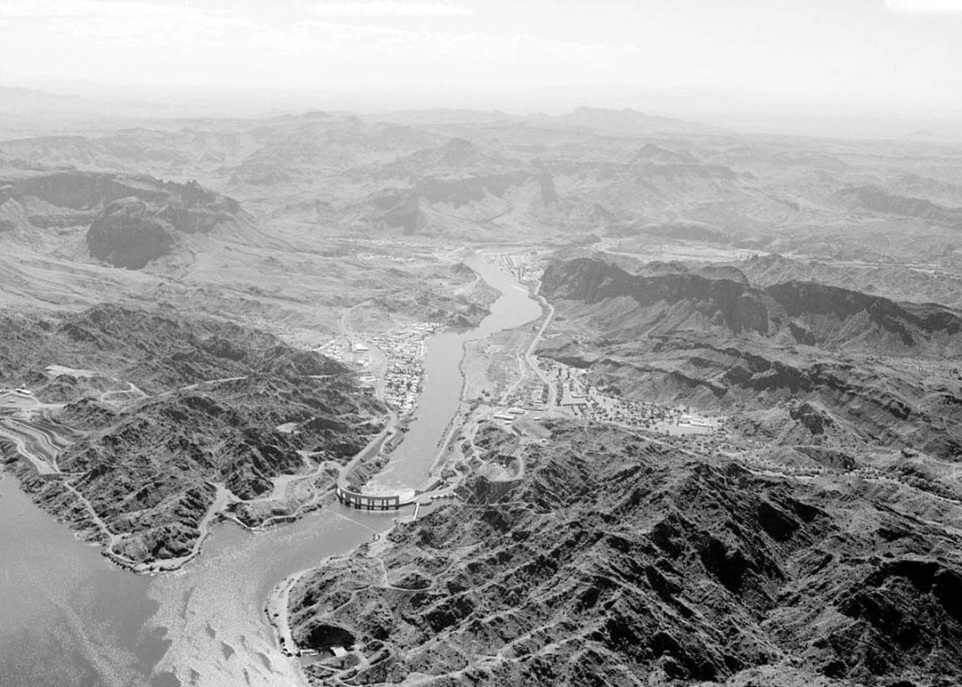 Historic Photo : Parker Dam, Spanning Colorado River between AZ & CA, Parker, La Paz County, AZ 1 Photograph