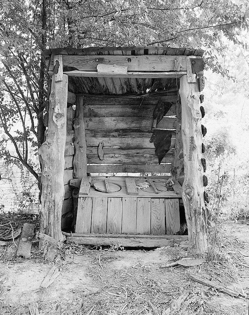 Historic Photo : Charity House, Outhouse, State Route 32 & County Route 1 vicinity, Memphis, Pickens County, AL 1 Photograph