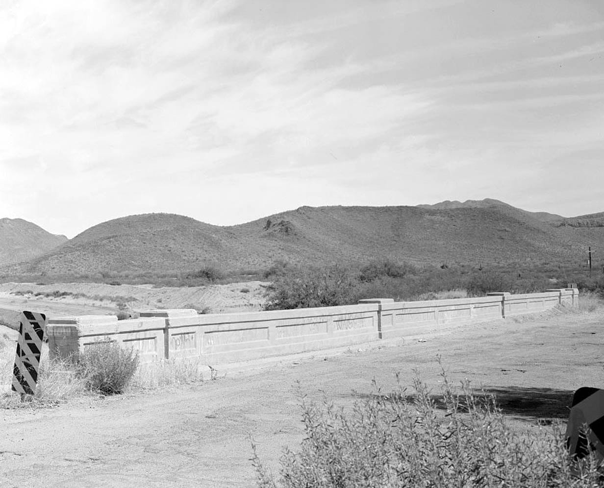 Historic Photo : San Carlos Irrigation Project, Sacaton Dam & Bridge, Gila River, T4S R6E S12/13, Coolidge, Pinal County, AZ 5 Photograph