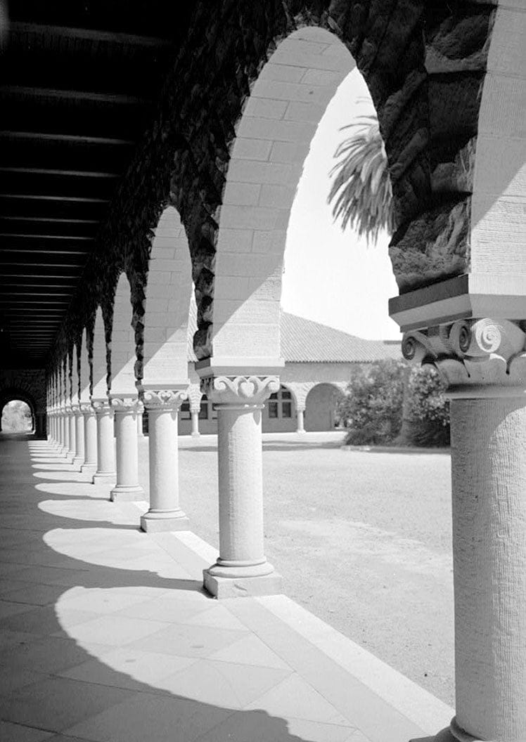 Historic Photo : Stanford University Quadrangle, Stanford University Campus, Stanford, Santa Clara County, CA 6 Photograph