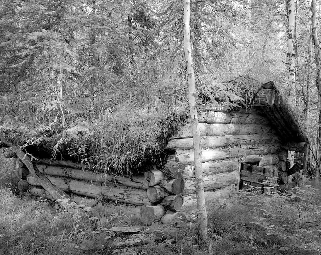 Historic Photo : James Taylor Dog Barn, Yukon River, Opposite 4th of July Creek, Eagle, Southeast Fairbanks Census Area, AK 2 Photograph