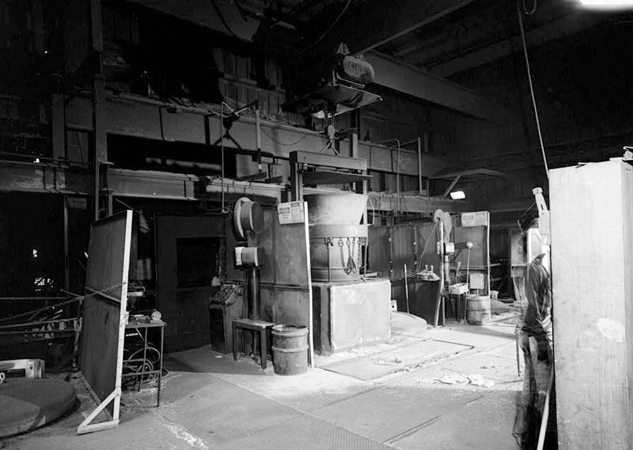 Historic Photo : Southern Ductile Casting Company, Melting, 2217 Carolina Avenue, Bessemer, Jefferson County, AL 1 Photograph