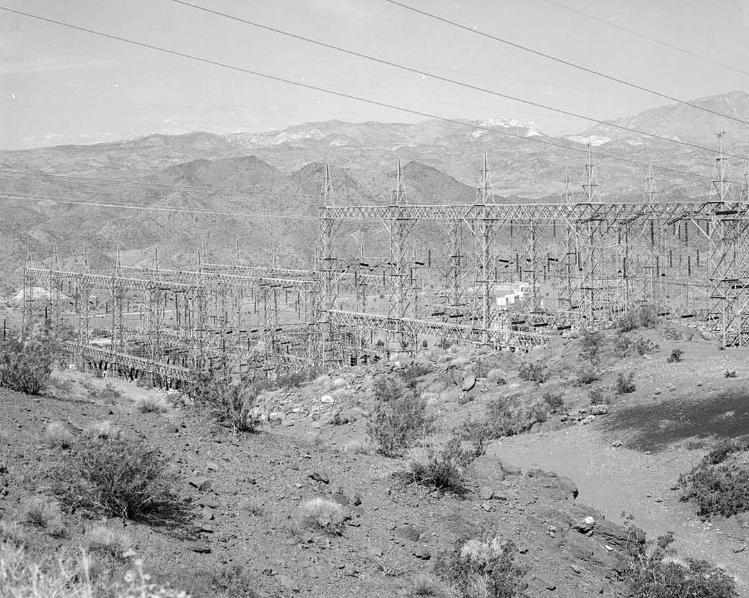 Historic Photo : Davis Dam, Switchyards, Southeast of Davis Dam, Kingman, Mohave County, AZ 1 Photograph