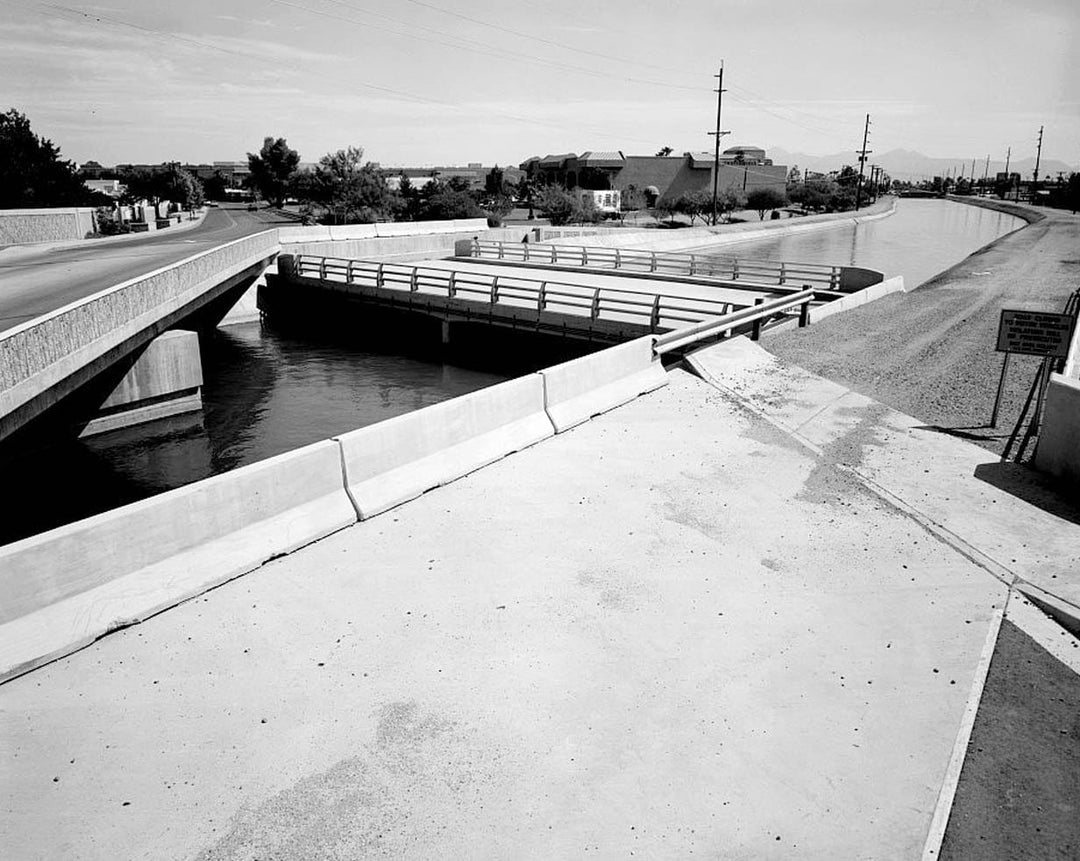 Historic Photo : Arizona Canal, North of Salt River, Phoenix, Maricopa County, AZ 6 Photograph