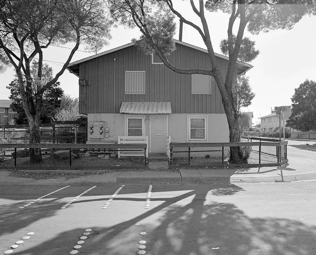 Historic Photo : Easter Hill Village, Building No. 26, Southeast corner of South Twenty-sixth Street & Corto Square, Richmond, Contra Costa County, CA 1 Photograph
