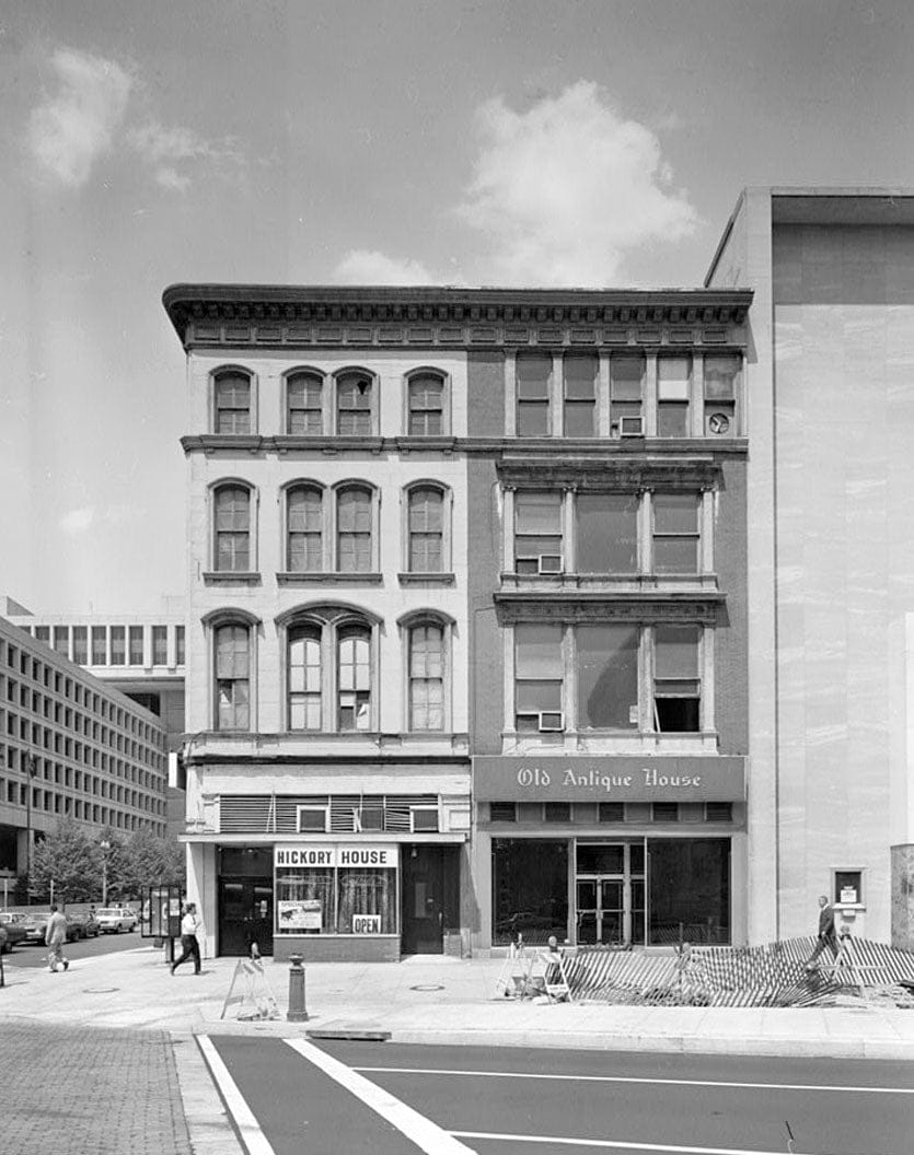 Historic Photo : Perry Building, 819-821 Market Space Northwest, Square 408, Corner Lot 805, Washington, District of Columbia, DC 3 Photograph