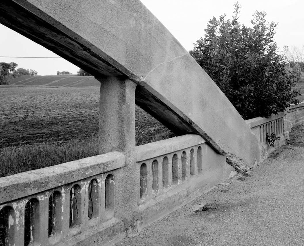 Historic Photo : Rock Valley Bridge, Spanning North Timber Creek at Old U.S. Highway 30, Marshalltown, Marshall County, IA 8 Photograph